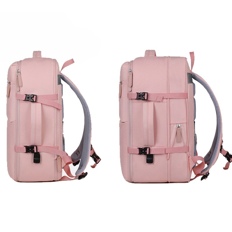 Waterproof Nylon Laptop Backpacks School Bags Unisex 40L Carry On Flight Approved Large Travel Backpack With Shoe Compartment