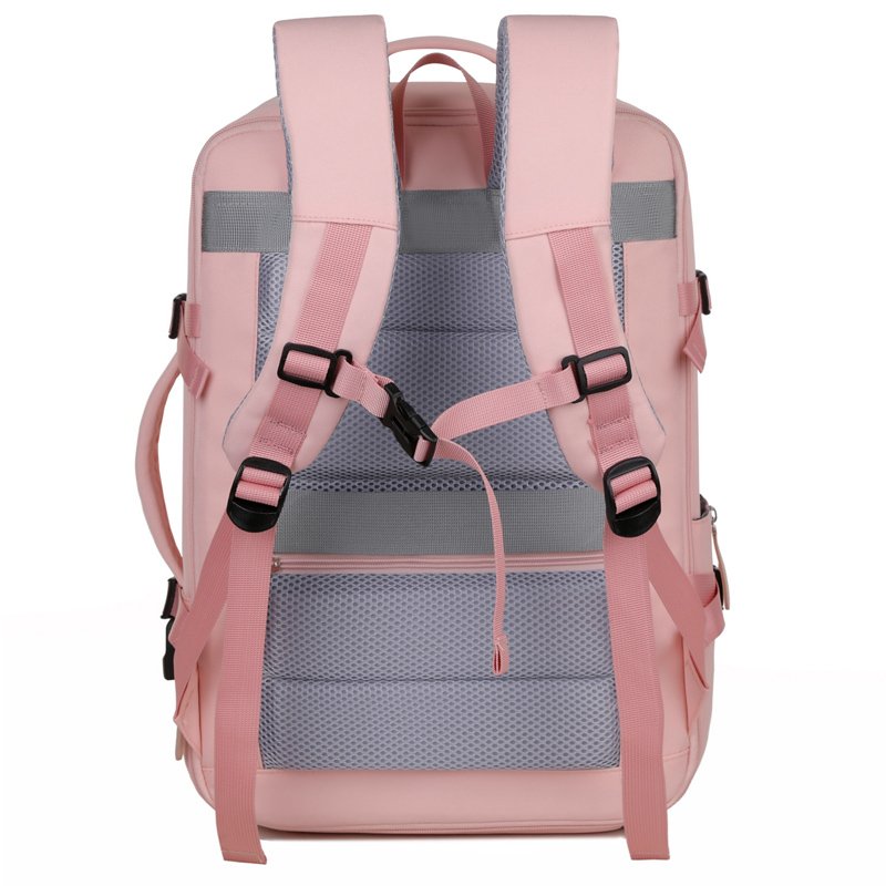 Waterproof Nylon Laptop Backpacks School Bags Unisex 40L Carry On Flight Approved Large Travel Backpack With Shoe Compartment