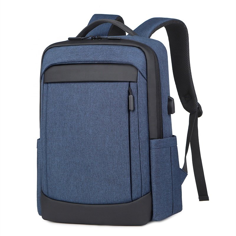 Factory 16" Computer Bag Mochila Waterproof Business Escolar School Sac a Do Laptop Backpack with Usb Polyester OEM ODM Service