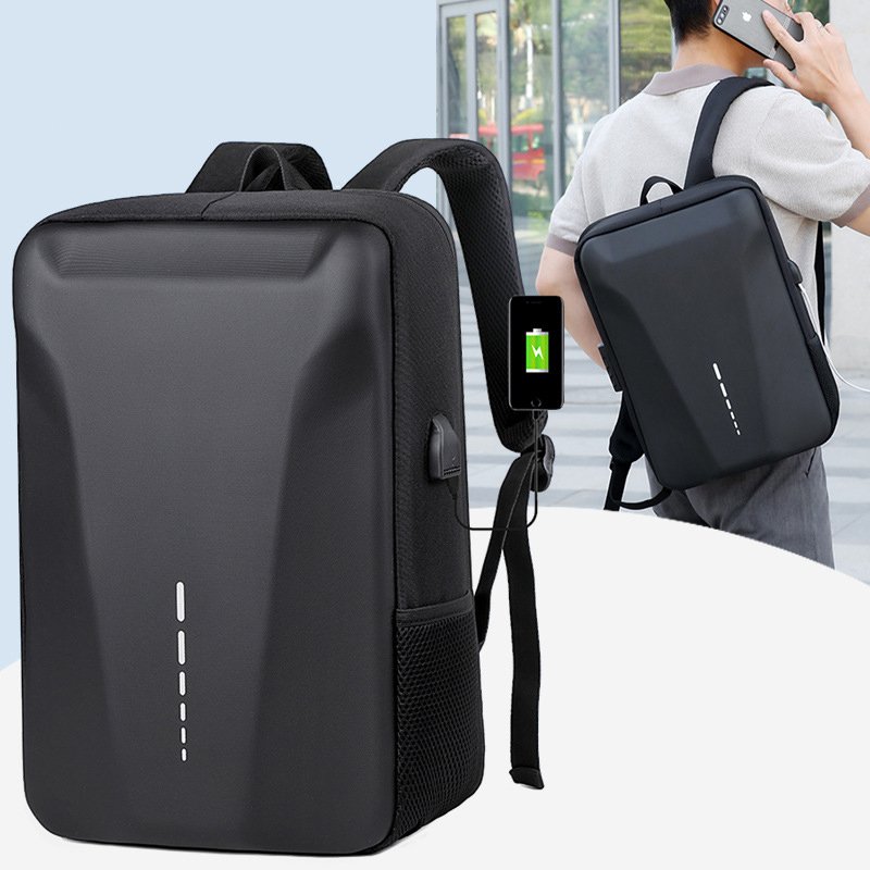 LP111 Hard shell business bag anti theft waterproof laptop backpack with USB