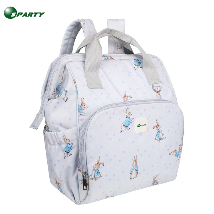 OEM ODM Custom Outdoor Toiletry Diaper Nylon Polyester Travel School Oxford Mom Bag Backpack Mommy Backpacks