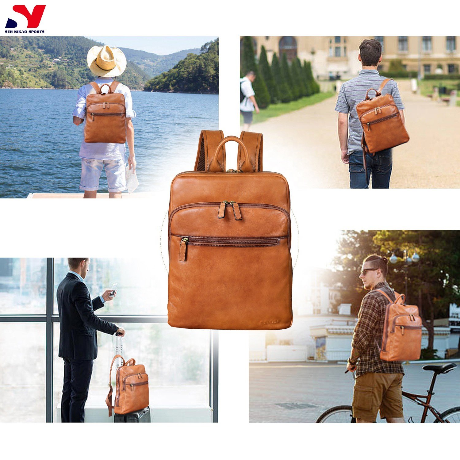 Vintage Canvas Backpack Travel Custom Handmade Casual Back Pack Sport Outdoor Best Quality Bag