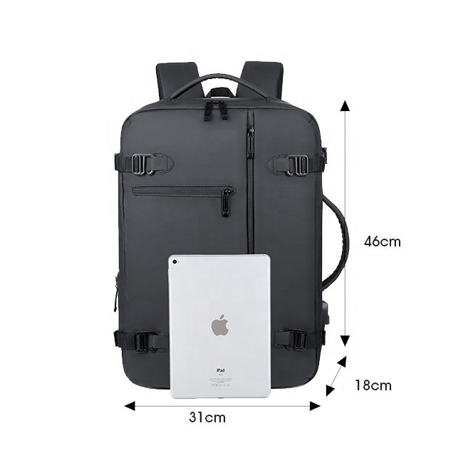 oem multifunction waterproof travel custom computer laptop backpack with usb charging port