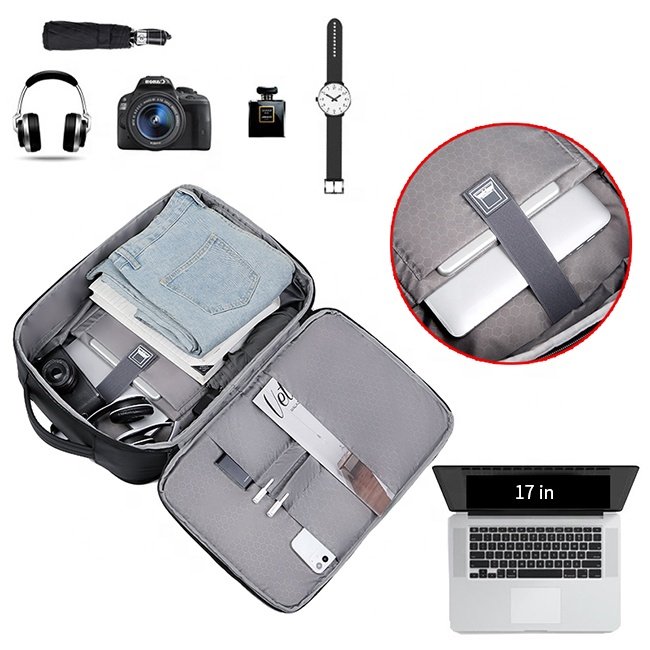 oem multifunction waterproof travel custom computer laptop backpack with usb charging port