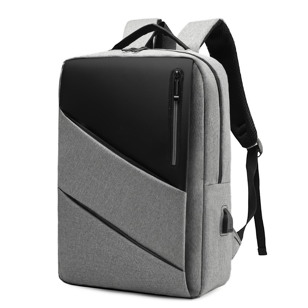 Minimalist men's backpack USB charging students casual travel laptop backpack