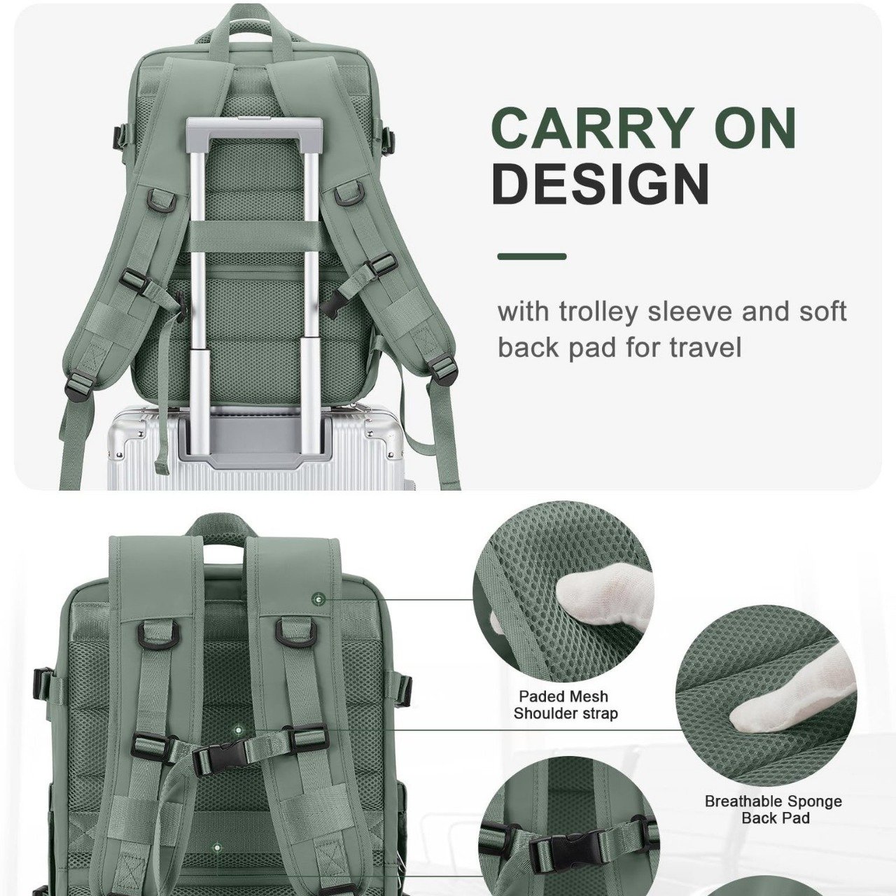 Customized 35L waterproof portable travel backpack laptop bag hiking organizer women bag with USB port
