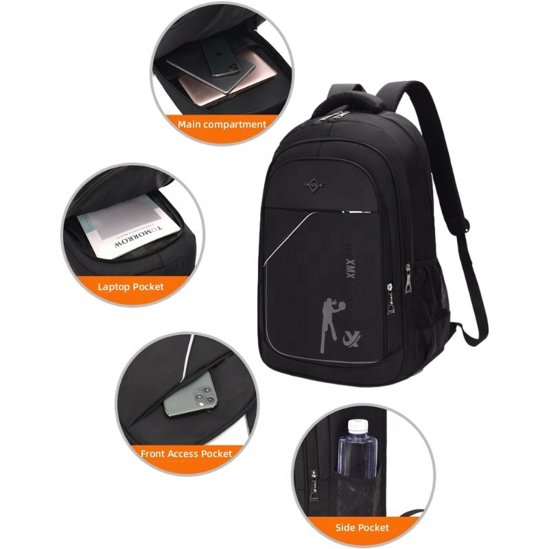 In Stock Women's Customized Back Pack Man School Bag Laptop Backpack With Usb