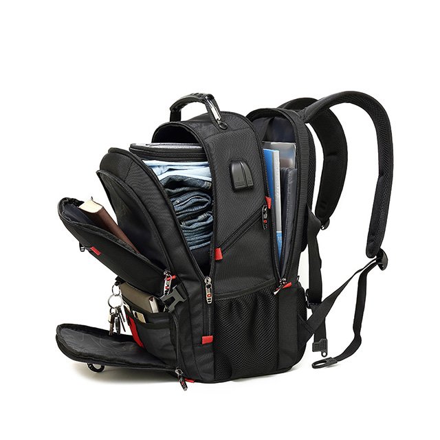 Factory wholesale Travelling large capacity backpack for men Business waterproof laptop Backpack Bag With USB Charging Port