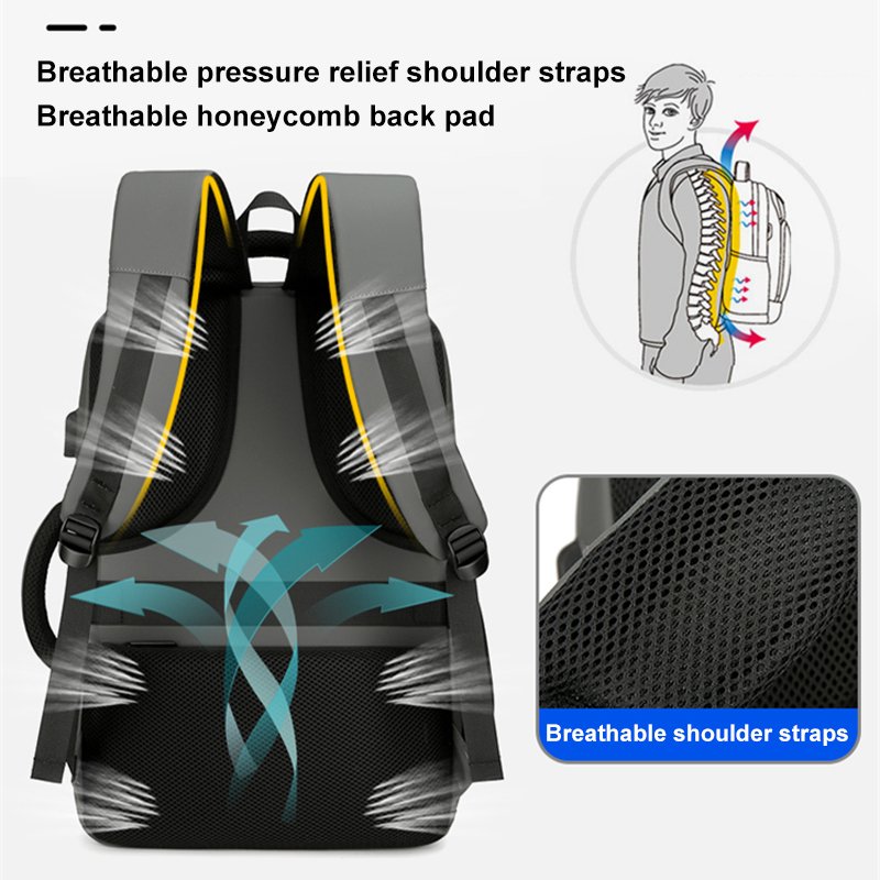 Large Capacity Portable Casual School Bag Universal durable Waterproof 15.6 inch Laptop Backpack with USB