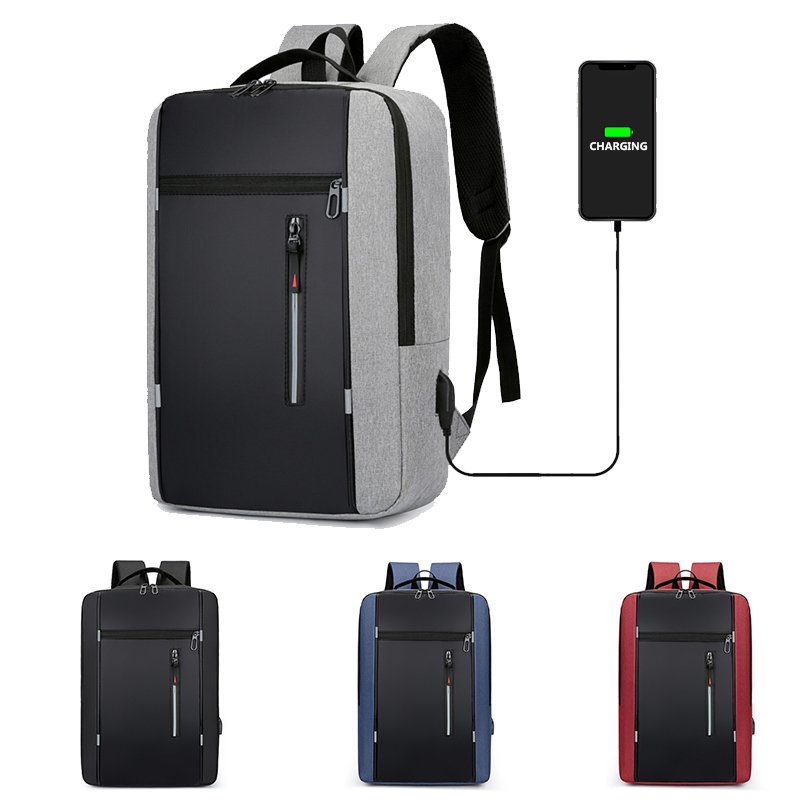 Wholesale Direct Sales Computer Charging Backpacks Travelling 15.6 inch Laptop Backpack With USB Waterproof School bag