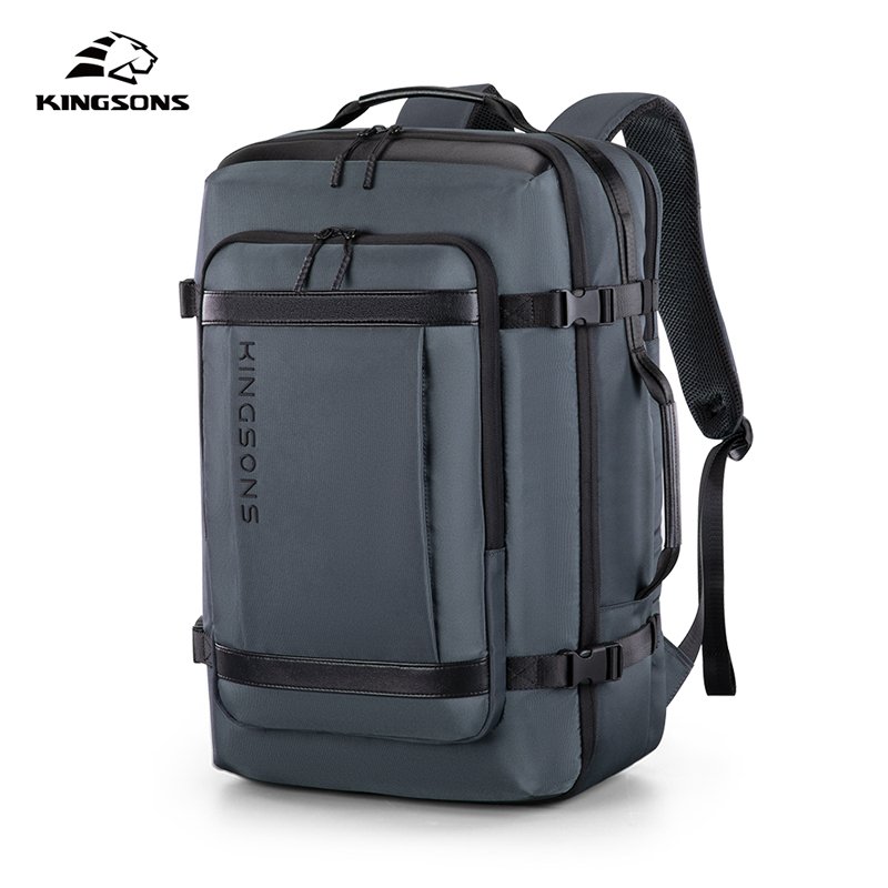 Kingsons new arrival waterproof 35L large capacity hiking bag 17 inch laptop backpack with trolley sleeve for business trip