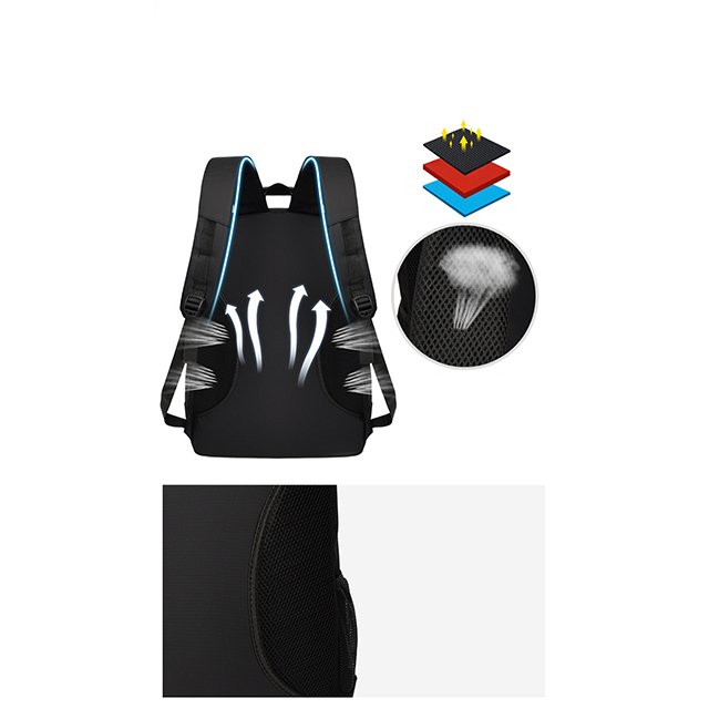 custom black nylon laptop backpacks custom logo school bags unisex Business Notebook oxford leather laptop backpacks unisex