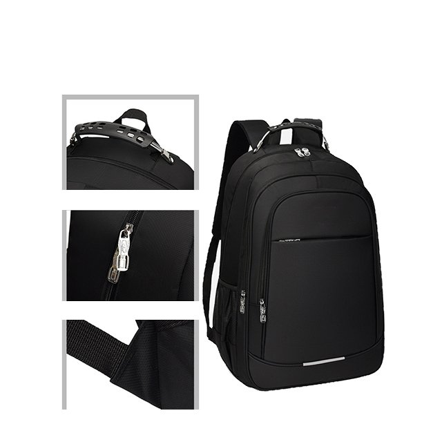 custom black nylon laptop backpacks custom logo school bags unisex Business Notebook oxford leather laptop backpacks unisex