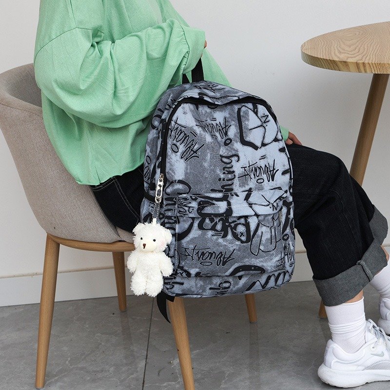 Large capacity travel laptop backpacks book bag junior high school college student boy schoolbag bookbag school bags