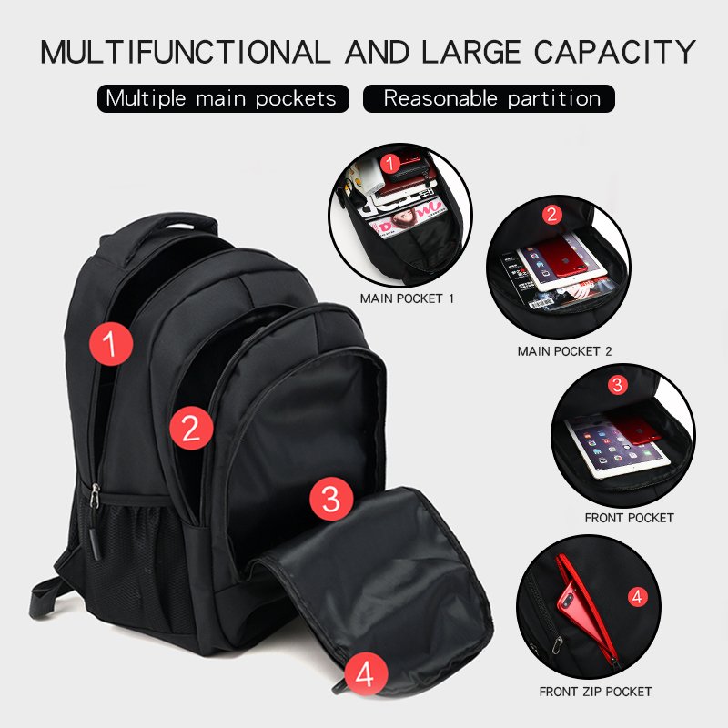 TS Laptop Backpack Daily Custom Logo Waterproof Laptop Backpack mochil aescolar Nylon Oxford Unisex Laptop Backpack Travel