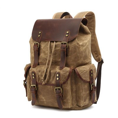 Vintage Leather backpack bags for men,leather man latest backpack for men