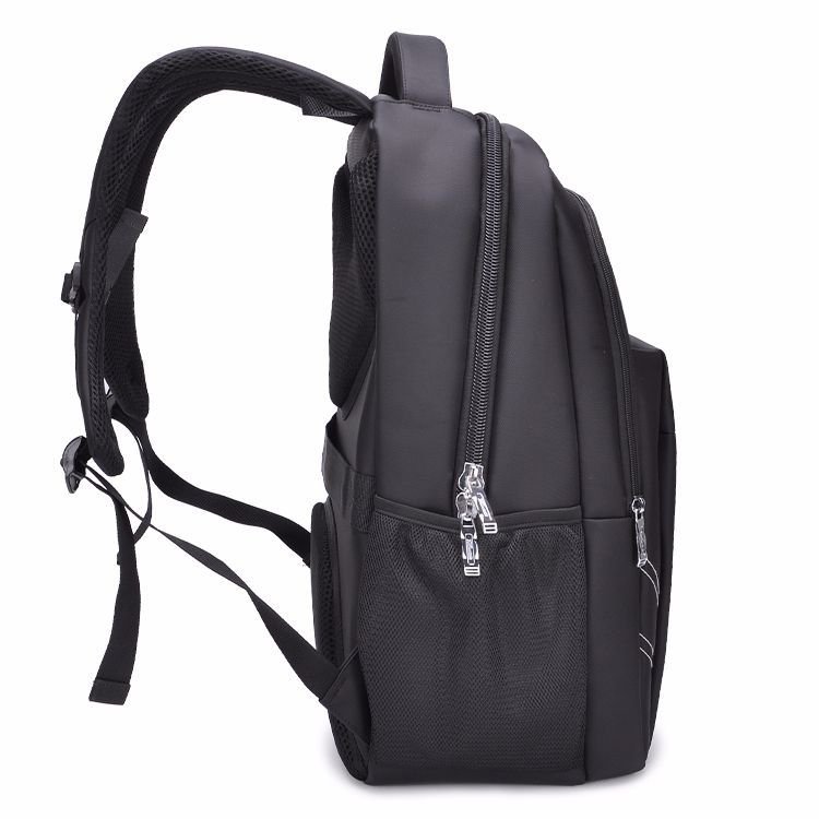 Big capacity large size business travel laptop backpack for college student school rucksack black waterproof shoulder bag
