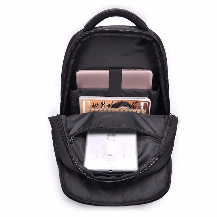 Big capacity large size business travel laptop backpack for college student school rucksack black waterproof shoulder bag