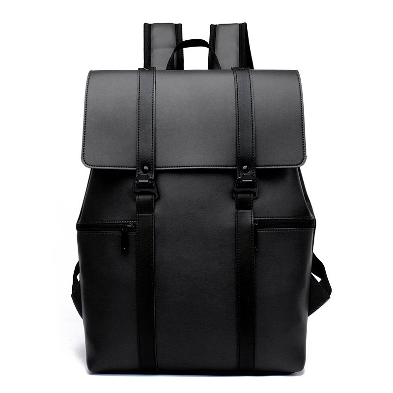 Custom Travel Large Capacity Waterproof Leisure School Backpack Men Women Pu Leather Laptop Backpack