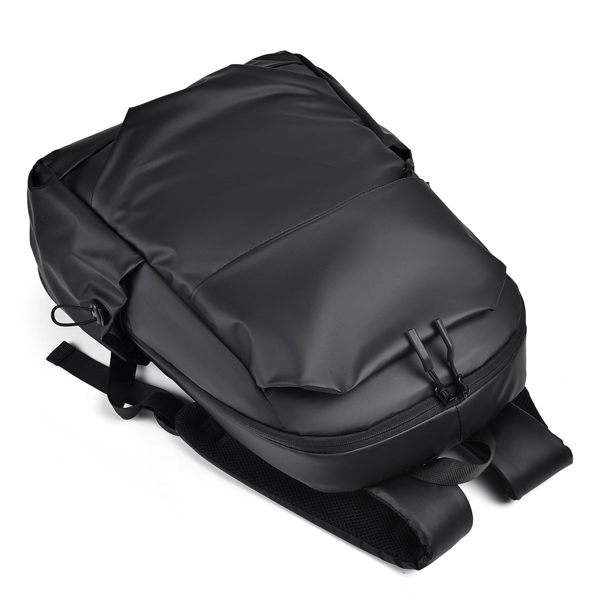 Unisex Waterproof Nylon Laptop Backpack with Geometric Pattern Business Leisure Travel Backpack with Polyester Lining Men Women
