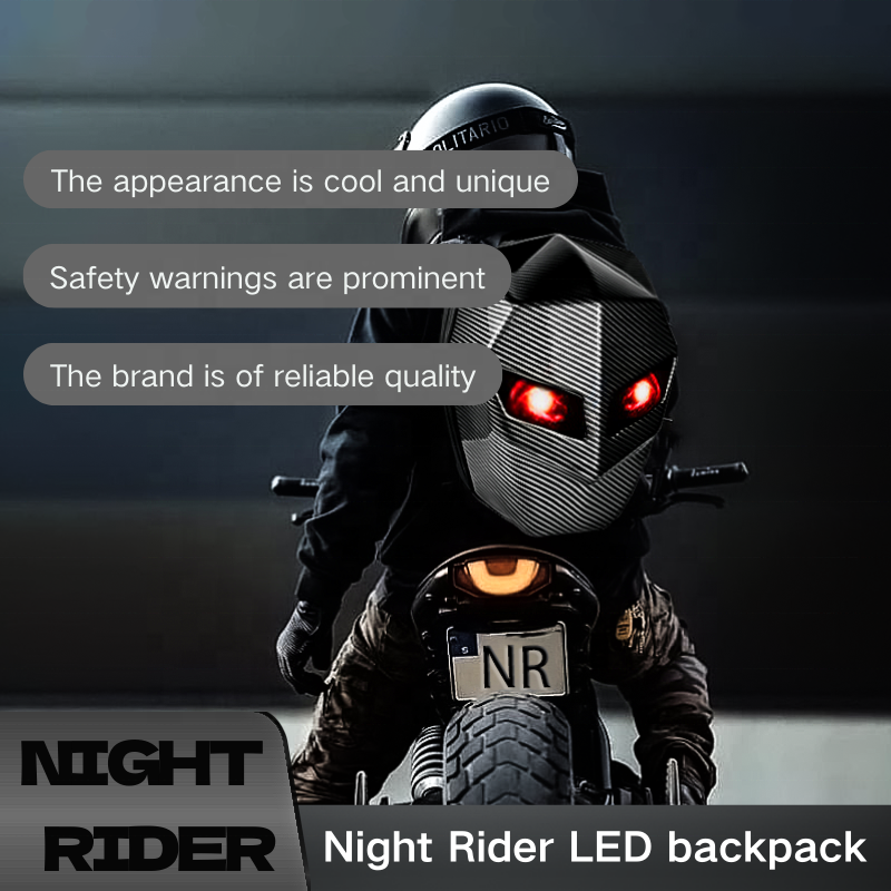Patent Design Hard Shell Travel Case LED Laptop Backpack Motorbike Backpack Helmet Waterproof Backpack With Programmable Screen