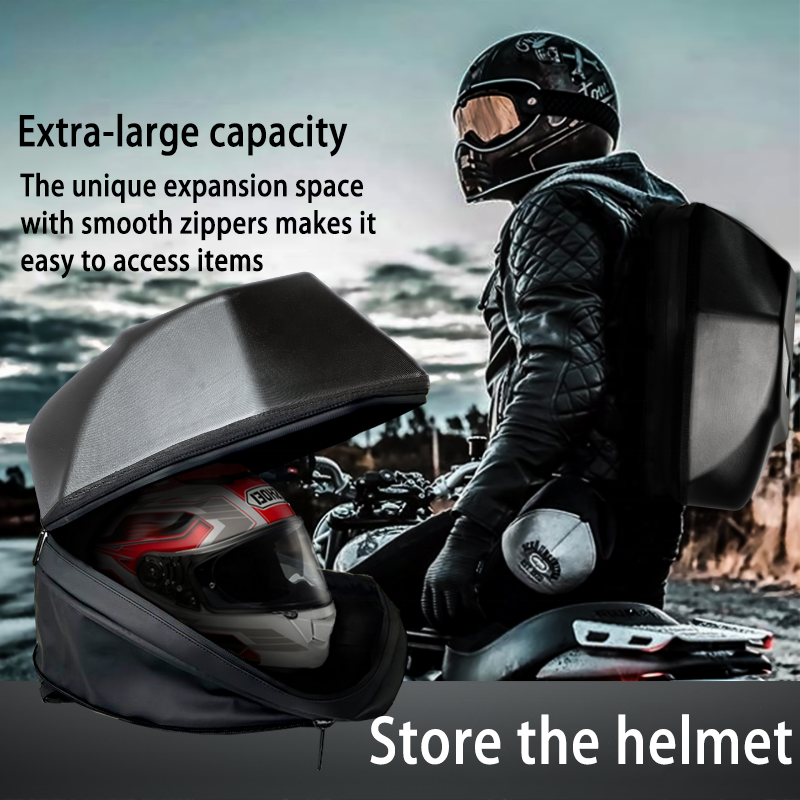 Patent Design Hard Shell Travel Case LED Laptop Backpack Motorbike Backpack Helmet Waterproof Backpack With Programmable Screen