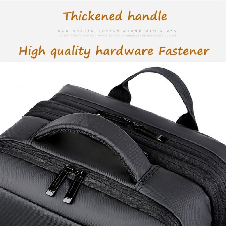 Large Capacity Multifunction Nylon Backpack Anti Theft Smart Laptop Backpack Bag With Usb Charging Port
