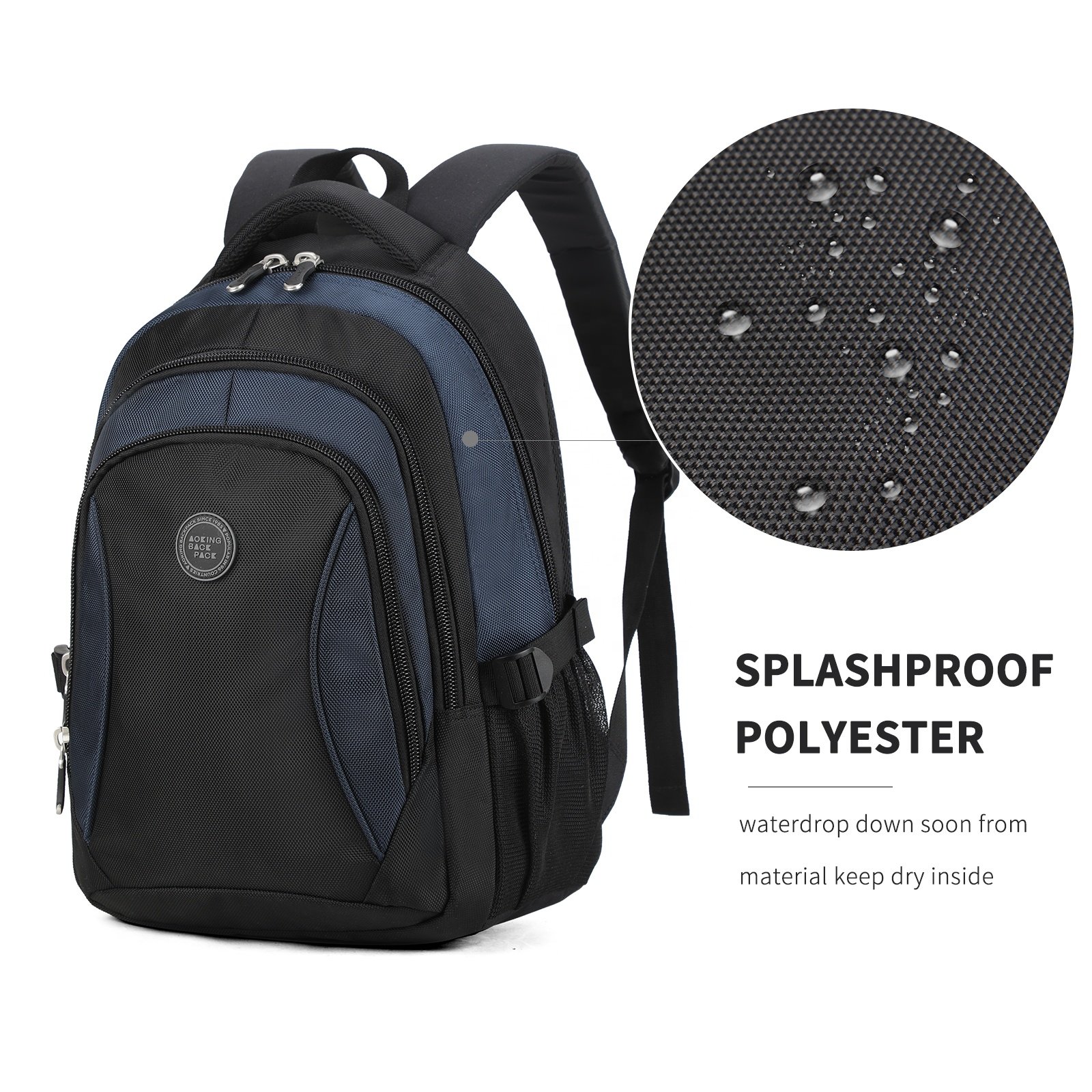 Backpack Oem Promotional Products Waterproof Polyester Men's laptop backpack School Bag Casual Rucksack Travel Hiking For Unisex