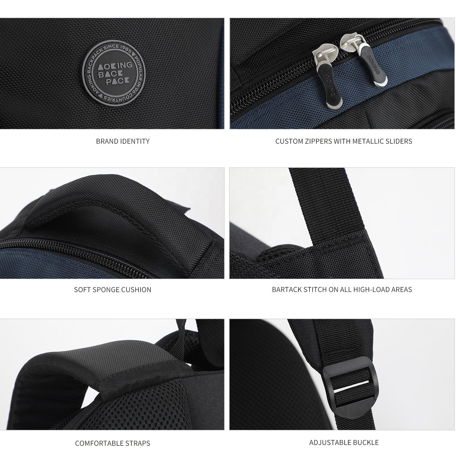 Backpack Oem Promotional Products Waterproof Polyester Men's laptop backpack School Bag Casual Rucksack Travel Hiking For Unisex
