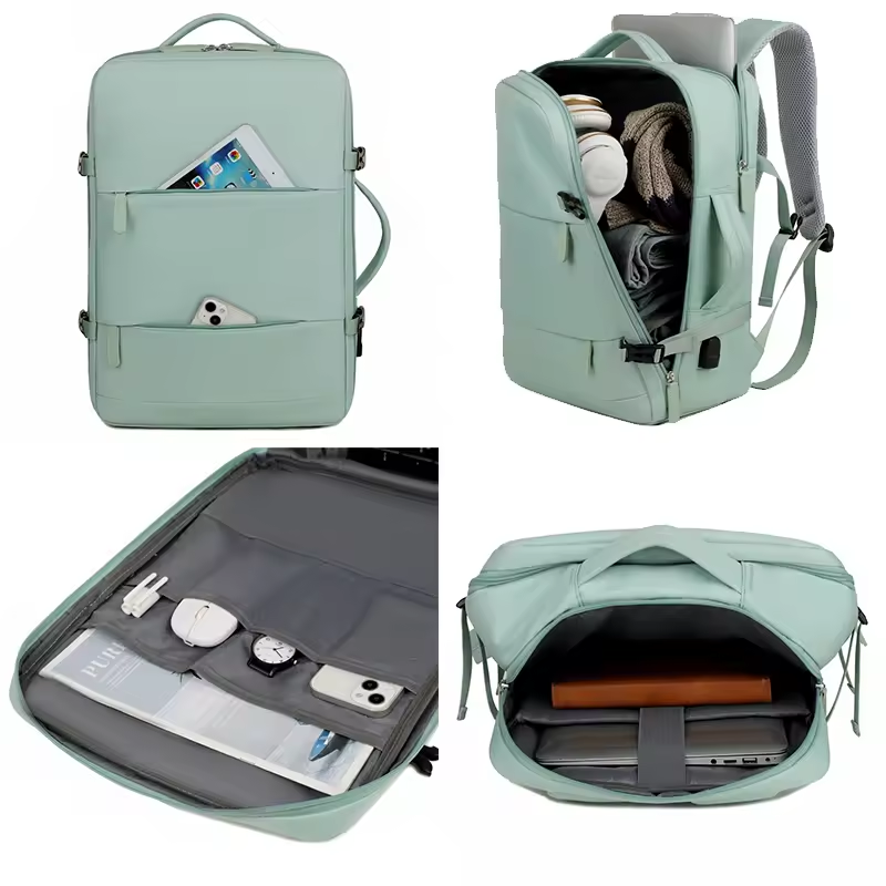 Custom Lightweight Double Shoulders Women's Large Capacity Travel Backpack Multi Functional Men's Travel Laptop Backpack