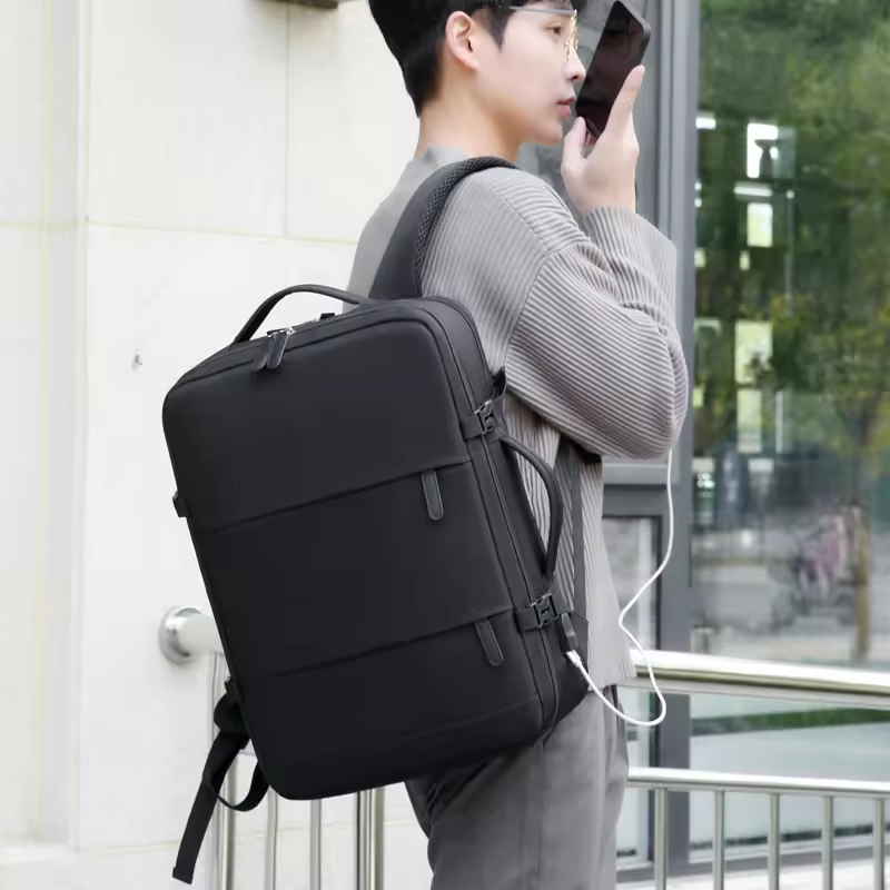 Custom Lightweight Double Shoulders Women's Large Capacity Travel Backpack Multi Functional Men's Travel Laptop Backpack