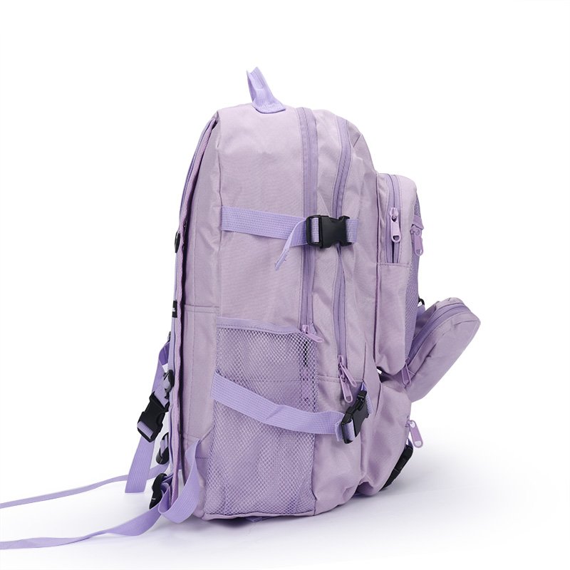 Good Quality Fashion Cute Ladies School Bags Set Purple Backpacks College 2 Pieces Girls Backpack Set For Kids