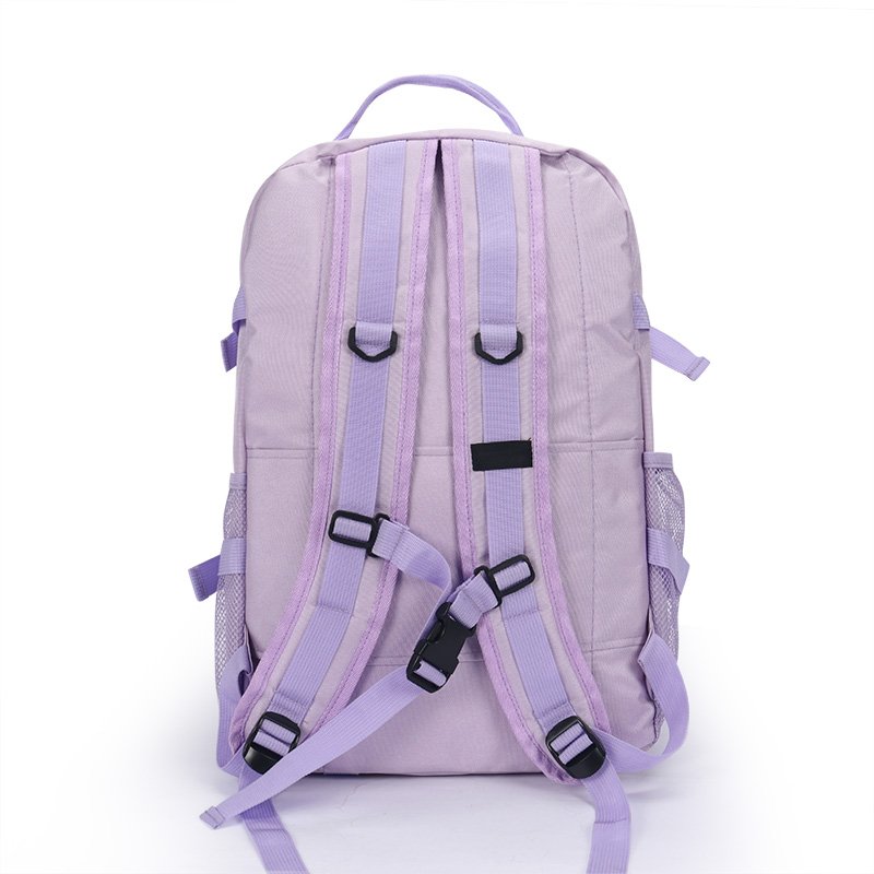 Good Quality Fashion Cute Ladies School Bags Set Purple Backpacks College 2 Pieces Girls Backpack Set For Kids