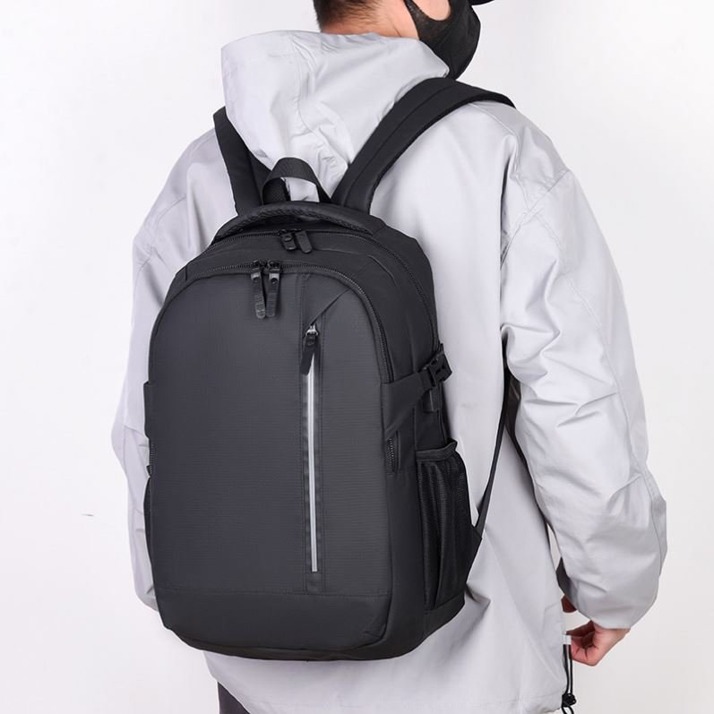 Custom OEM outdoor travel school student bags New Man Business Waterproof Leather laptop Backpack with usb