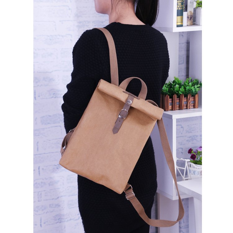 Wholesale Washable Kraft Paper Ladies Outdoor Laptop Backpack Business Travelling Backpack