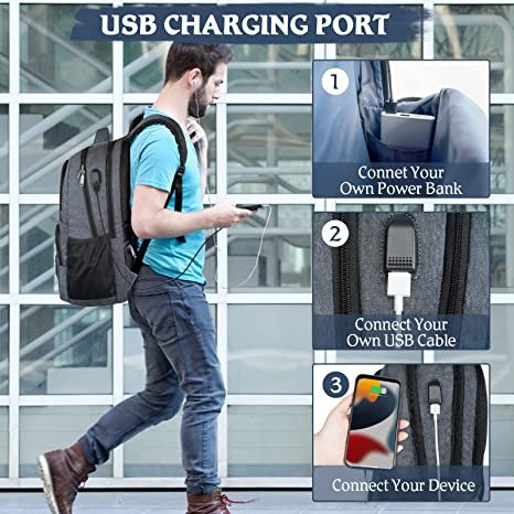 Custom Logo Grey Stylish Waterproof Students School Backpack Boys Shockproof Laptop Bag Large School Backpack