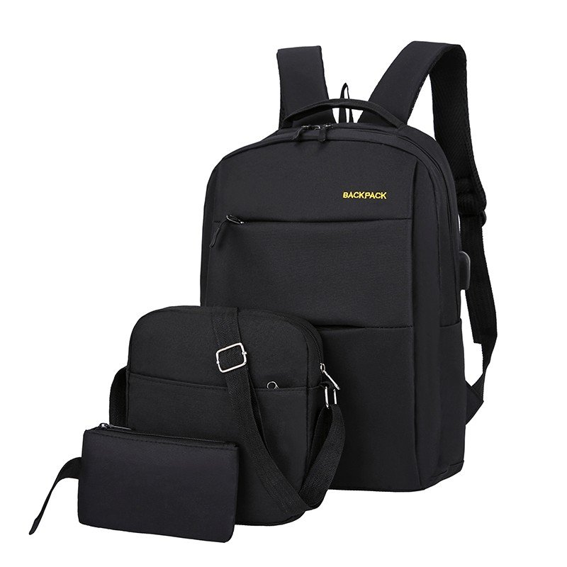 casual large capacity laptop backpack set for men travelling waterproof anti theft laptop backpack bags