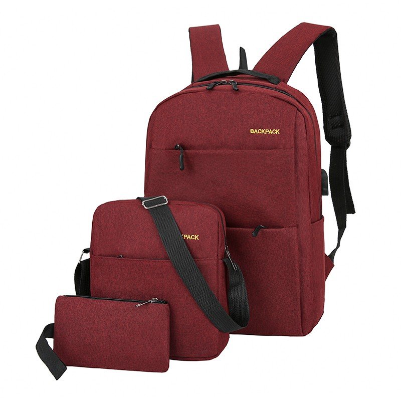 casual large capacity laptop backpack set for men travelling waterproof anti theft laptop backpack bags