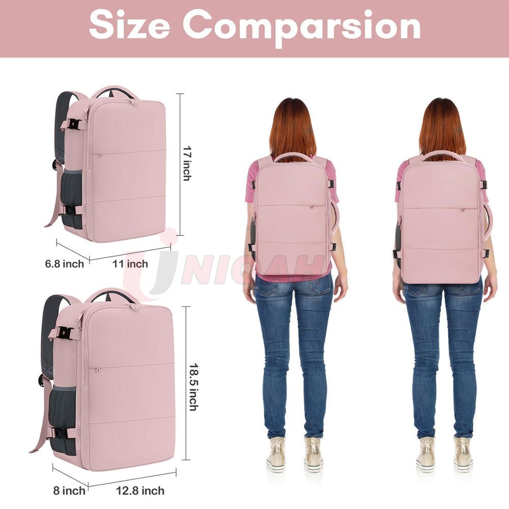 Travel Backpack For Women, Carry On Backpack With Usb Charging Port & Shoe Pouch 15.6inch Laptop Backpack Flight Approved