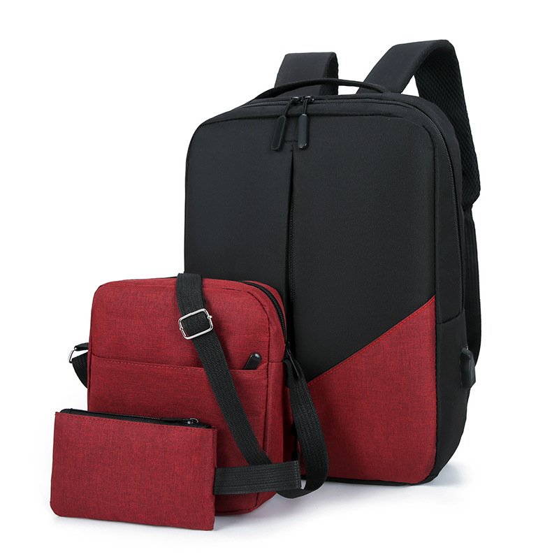 2024 new fashion laptop backpacks set 3 piece set backpack