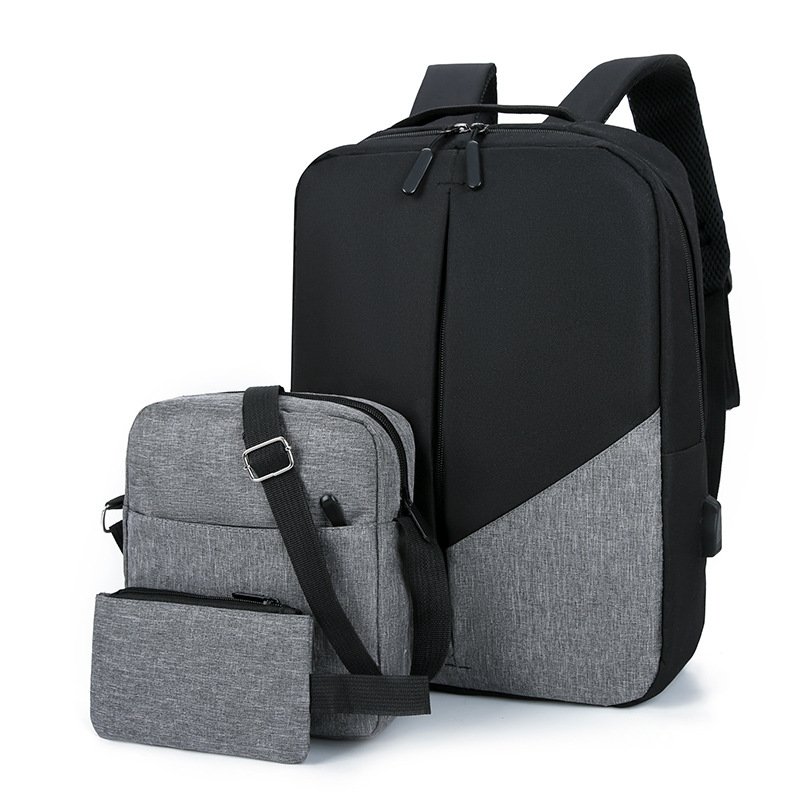 2024 new fashion laptop backpacks set 3 piece set backpack