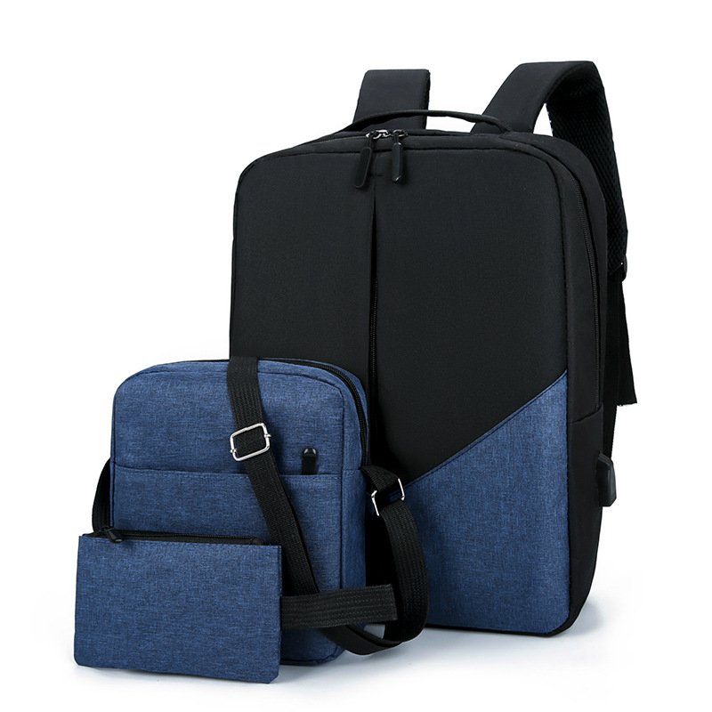2024 new fashion laptop backpacks set 3 piece set backpack