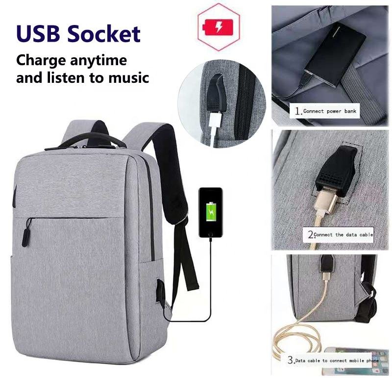 Factory Wholesale Business Men' Backpacks Waterproof Laptop Bags Supplier School Travel Laptop Backpack with Usb Backpack Bag