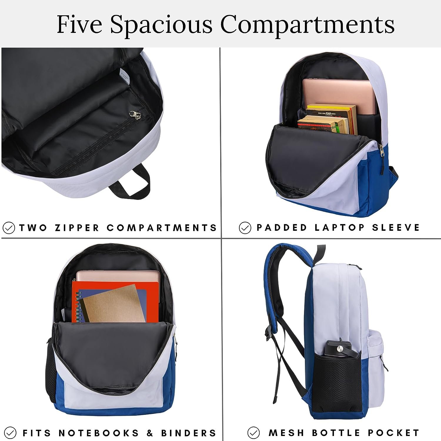 17L Laptop Compartment Backpack School Backpack for Teen Girls and Boys