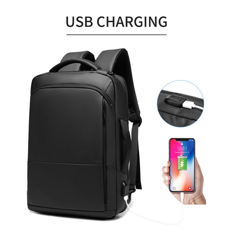 Outdoor Travel Laptop Bag for Commuting Business Trip Bag with USB Charging Port Oxford Waterproof Satchel Design Backpacks