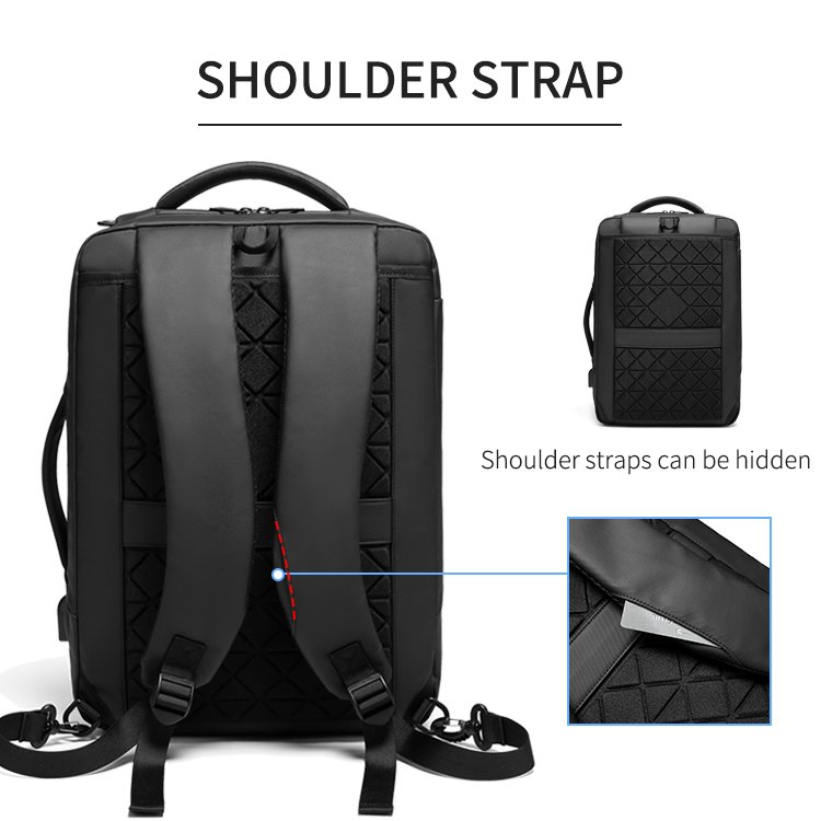 Outdoor Travel Laptop Bag for Commuting Business Trip Bag with USB Charging Port Oxford Waterproof Satchel Design Backpacks