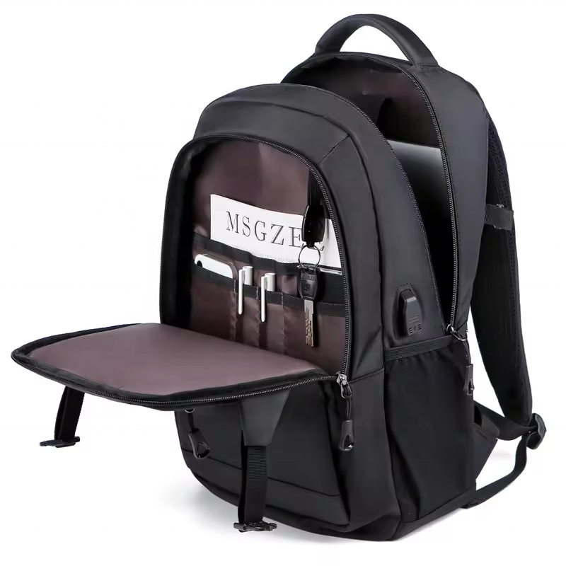 Custom Buy Waterproof Men's Business Anti Theft School Mochilas USB New Laptop Trolley Computer Bag Travel Backpacks
