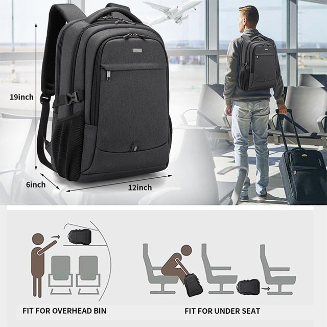 BSCI Custom Business Travel Backpack Carry On Anti Theft Slim Durable Waterproof Usb Business Laptop Backpack