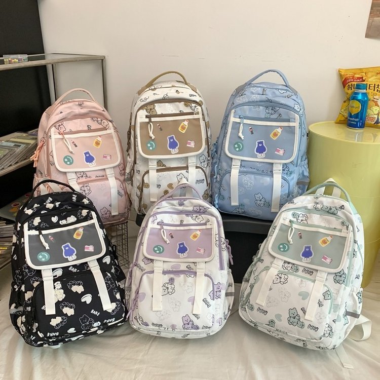New Style Multi Functional School Computer Backpack Mochila Escolar Black Blue Boy Girls Polyester Primary school bags backpack