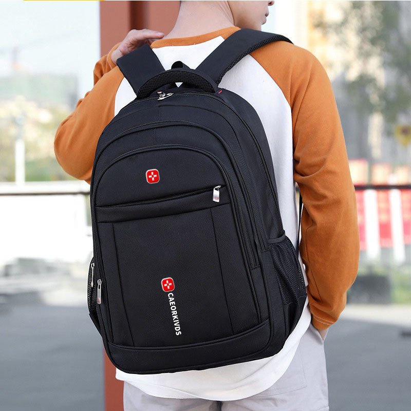 Laptop Business Travel Shoulder Bag Polyester Backpack School Men College with laptop Usb Bags Backpack